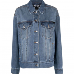 Džinsinis &scaron;varkas moterims, Mėlyna, Overzied denim jacket