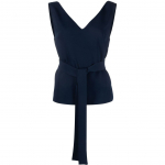 Palaidinės moterims, Mėlyna, V-nesk blouse