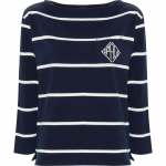 Mar&scaron;kinėliai ilgom. rankovėmis moterims, Mėlyna, Jersey long sleeve tee