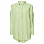 Palaidinės moterims, Žalia, Linen Cotton Shirt