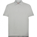 Polo mar&scaron;kiniai ilgos rank. vyrams, Pilka, Cotton Pique Polo Shirt