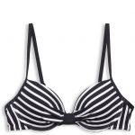 Vir&scaron;utinė kostiumėlio dalis moterims, Juoda, Padded & underwired bikini top