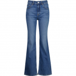 Platėjantys džinsai moterims, Mėlyna, Slim flare jeans