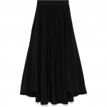 Midi sijonas moterims, Juoda, Violet midi skirt