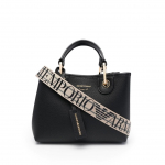 Rankinė per petį moterims, Juoda, Shopping bag