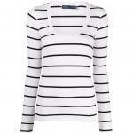 Megztinis moterims, Balta, Long sleeve pullover