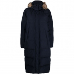 Pūkinis paltas moterims, Mėlyna, Lng crly ct insulated coat