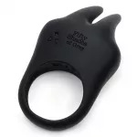 Fifty Shades of Grey Sensation Ring &ndash; USB įkraunamas, juodas silikonas