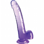 KING COCK &ndash; ai&scaron;kus dildas su kiau&scaron;iniais 20.3 cm purpurinis