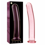 NEBULA SERIES BY IBIZA &ndash; modelis 17 dildo i&scaron; borosilikato stiklo rožinis 18,5 cm -o- 3 cm