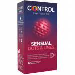 CONTROL CONDOMS &ndash; control - jautrieji ta&scaron;kai ir linijos 12 vienetų