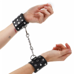 KINK WRIST RESTRAINT &ndash; kink - rankų apribojimai su sprendimu, pilni kalvos juodi, reguliuojami 19-24 cm x 5.5 cm