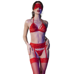 CHILIROSE SETS &ndash; chilirose - cr 4467 rinkinys keturių dalių raudonas s/m