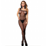 SUBBLIME BODYSTOCKINGS &ndash; subblime - 952037 vieno peties tinklinis bodystockingas su deimantais juodas vienas dydis