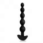 B-Vibe Cinco Black &ndash; nuotolinio valdymo silikoniniai karoli
