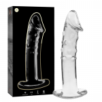 NEBULA SERIES BY IBIZA &ndash; modelis 19 dildo i&scaron; borosilikato stiklo ai&scaron;kus 18.5 cm -o- 4 cm