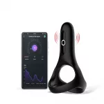 Magic Motion Rise Black &ndash; dvigubas intymus žiedas
