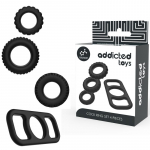 ADDICTED TOYS &ndash; penio žiedų rinkinys 4 vnt.