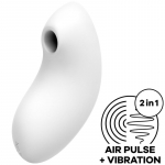 SATISFYER AIR PULSE &ndash; satisfyer - vulvos mylėtojas 2 air pulse stimuliatorius ir vibratorius balta