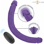 INTENSE FUN &ndash; intense - gunter dildo duble vibratorius 40 cm purpurinis nuotolio valdymas