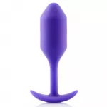B-Vibe Snug Plug 2, violetinė, 114 g, 3&times;11.4 cm