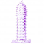 BAILE - PENIS SHEATH WITH STIMULATING POINTS PURPLE 14 CM