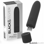 BLACK & SILVER - GERI Vibracinė Kulka Juoda