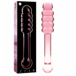 NEBULA SERIES BY IBIZA &ndash; modelis 20 dildo i&scaron; borosilikato stiklo rožinis 20.5 cm -o- 3 cm