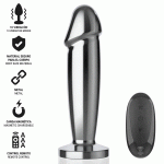 INTENSE ANAL TOYS &ndash; intense - anal plug 10 vibracijų metalinis dildas su nuotoliniu valdymu s