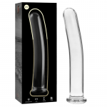 NEBULA SERIES BY IBIZA &ndash; modelis 9 dildo i&scaron; borosilikato stiklo ai&scaron;kus 15.5 cm -o- 2.5 cm