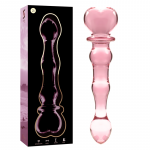 NEBULA SERIES BY IBIZA &ndash; modelis 21 dildo i&scaron; borosilikato stiklo rožinis 20.5 cm -o- 3.5 cm