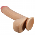 PRETTY LOVE HIGH GRADE &ndash; pretty love - sliding skin serija realisti&scaron;kas dildas su sliding skin siurbimo puodeliu kūno spalvos 23.4 cm