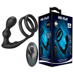 MR PLAY - Vibracinis analinis kai&scaron;tis su penio žiedu