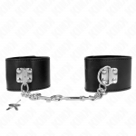 KINK WRIST RESTRAINT &ndash; kink - rankų apribojimai su užrakto uždarymu juodi reguliuojami 16-23 cm x 5.5 cm