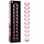 NEBULA SERIES BY IBIZA &ndash; modelis 22 dildo i&scaron; borosilikato stiklo rožinis 21.5 cm -o- 2.5 cm