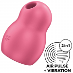 SATISFYER AIR PULSE &ndash; satisfyer - pro to go 1 dublinis ora pulso stimuliatorius ir vibratorius raudonas