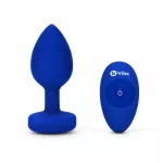 B-Vibe Vibrating Jewel Plug L/XL Navy
