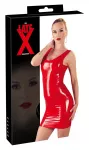 Late X Classic Sleeveless Latex Dress &mdash; Red XS
