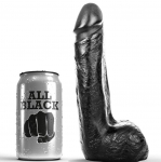 ALL BLACK - Juodas realistinis dildo 20 cm