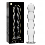 NEBULA SERIES BY IBIZA &ndash; modelis 10 dildo i&scaron; borosilikato stiklo ai&scaron;kus 16.5 cm -o- 3.5 cm