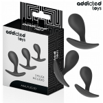 ADDICTED TOYS &ndash; 3 dalių analo ki&scaron;enėlių rinkinys silikonas modelis 3