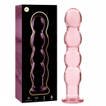 NEBULA SERIES BY IBIZA &ndash; modelis 10 dildo i&scaron; borosilikato stiklo rožinis 16.5 cm -o- 3.5 cm