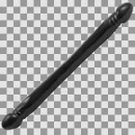 Doc Johnson Double Header Smooth 45 cm PVC Black