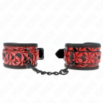 KINK WRIST RESTRAINT &ndash; kink - deimantų ra&scaron;tas rie&scaron;o apribojimai tamsiai raudona reguliuojami 17-26 cm x 5.5 cm