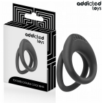 ADDICTED TOYS - Dvigubas tekstūruotas penio žiedas