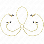 KINK - 4 NIPPLE AND CLIT CLAMPS ADJUSTABLE GOLD