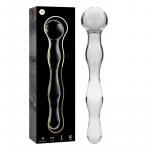 NEBULA SERIES BY IBIZA &ndash; modelis 13 dildo i&scaron; borosilikato stiklo ai&scaron;kus 18 cm -o- 3.5 cm