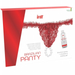 INTT RELEASES &ndash; brazilian red panty with pearls and lubricating gel 50 ml