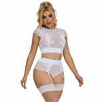 SUBBLIME SETS &ndash; subblime - 954031 kra&scaron;tas + kelnės su diržu balta s/m