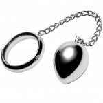 METAL HARD - 40mm Plieno Penio Žiedas su Grandine ir Rutuliu